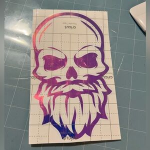 Permanent Vinyl Decal 💀